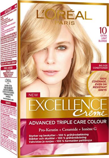EXCELLENCE 10 EXTRA LIGHT BLONDE - Hiusvärit - 5703147063192 - 1