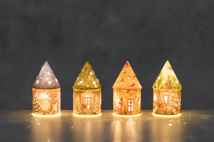 Finnlumor Paperilyhty talo - Koristevalot - 6410413305892 - 1