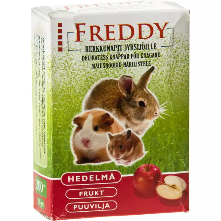 Freddy Herkkunapit hedelmä 200 ml, 35 g - Pieneläinten ruoat - 6420140906262 - 1