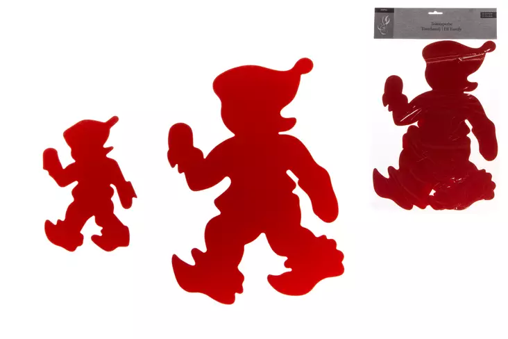 Kapel Pahvi tontut 2 kpl isoa + 3 kpl pientä - Joulukoristeet - 6410410107772 - 1