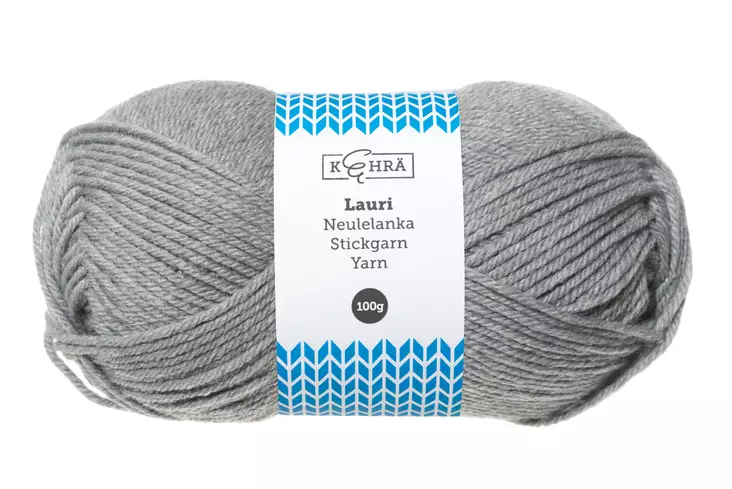 Kehrä Lauri Neulelanka harmaa 100 g - Neulelangat ja virkkuulangat - 6430041943112 - 1