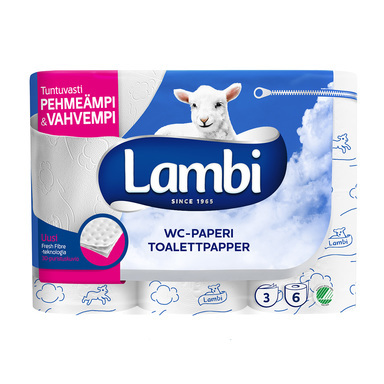 LAMBI TOILET 6/ 24 RLL - WC-paperit - 7316975152112 - 1