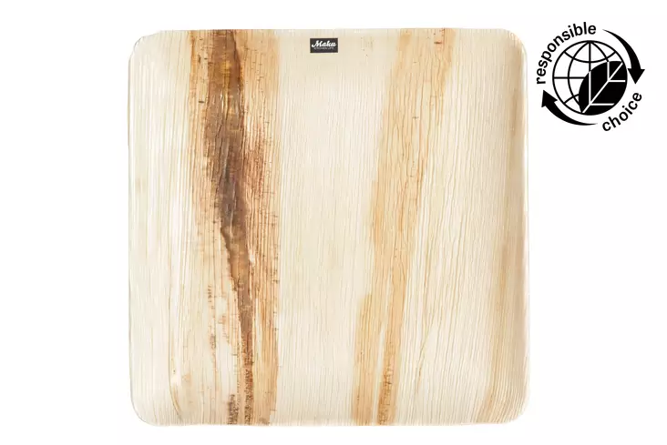 Maku Palmunlehtilautanen 25x25 10kpl - Kertakäyttöastiat ja -välineet - 6410413048102 - 1