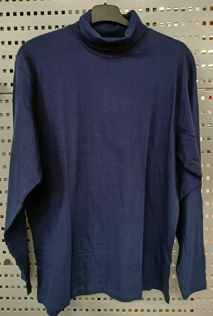 Miesten poolopaita High neck M tummansininen - Miesten pitkähihaiset paidat - 6419285981852 - 2