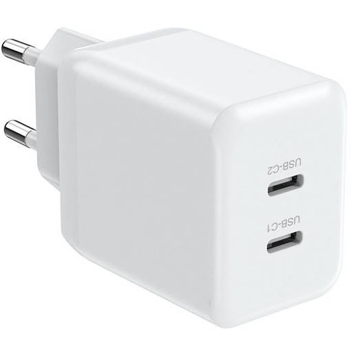 Mobia verkkovirtalaturi GaN, 2xUSB 35W - Laturit - 6430076522672 - 1