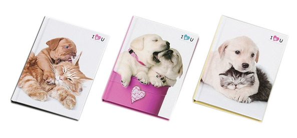 Muistikirja Kissa & Koira 10x13cm, 48 lehteä N - Muistilaput - 4715708200862 - 1