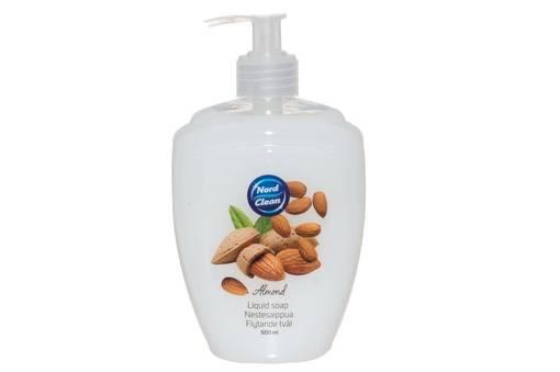 Nord Clean Nestesaippua manteli FI-SV-ET-LV-LT-RU-NO-DK 500 ml - Käsisaippuat - 6410416213972 - 1