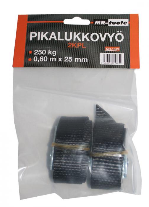 PIKALUKKOVYÖ 2 kpl 0,60m X 25mm 250Kg - Kuormaliinat - 6430032156842 - 1
