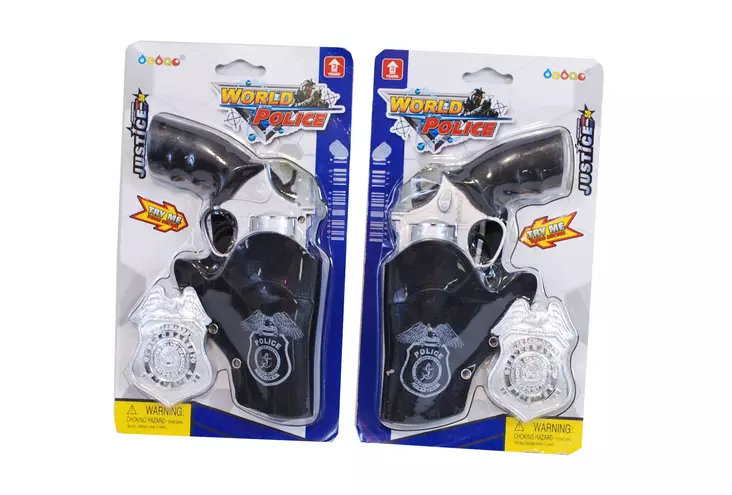 POLIISIPISTOOLI 16 CM JA KOTELO - Sisäleikit - 7301000415782 - 1