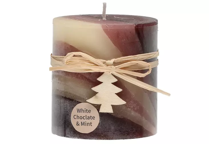 Polar Pöytäkynttilä tuoksu 7x7,5 cm White Choclate, Mint - Pöytäkynttilät ja tuoksukynttilät - 6410416101972 - 1