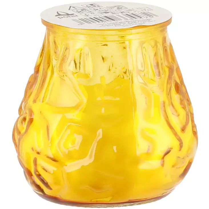 Polar Venetsia kynttilä pieni keltainen 7x7,5 cm - Pöytäkynttilät ja tuoksukynttilät - 6410413334472 - 1