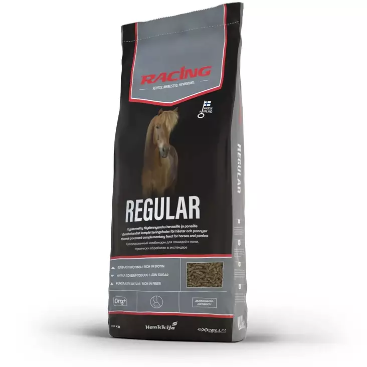 RACING REGULAR 20kg - Hevosrehut ja pelletit - 6417679046392 - 1