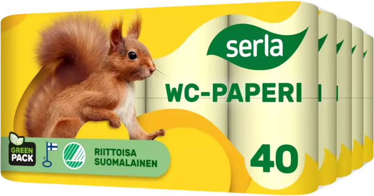 SERLA TOILET 8/ 40 WC-PAPERI - WC-paperit - 6414305154322 - 1