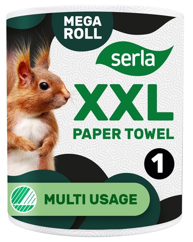 Serla XXL paperipyyhe 1 rl valkoinen - Talouspaperit - 6414300104032 - 1