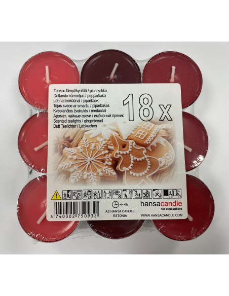 TUOKSULÄMPÖKYNTTILÄ piparkakku - Pöytäkynttilät ja tuoksukynttilät - 4740302750932 - 1