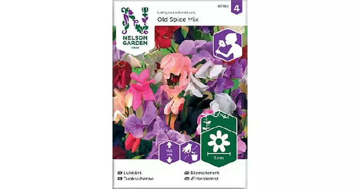 Tuoksuherne, Old Spice mix - Kukkien siemenet - 7312600877832 - 1