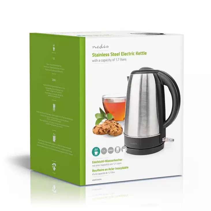 VEDENKEITIN 1,7 L RST ALU/MUSTA - Vedenkeittimet ja teenkeittimet - 5412810335602 - 1