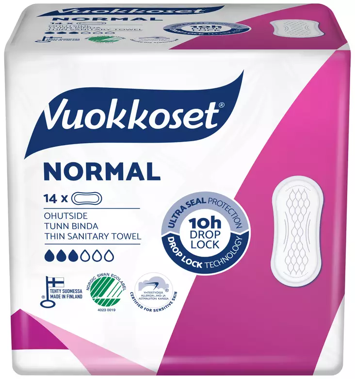 VUOKKOSET NORMAL 14 OHUTSIDE - Tamponit ja terveyssiteet - 6414100896052 - 1