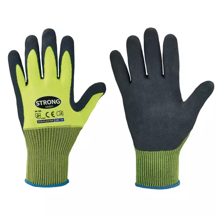 FLEXTER latex-pinnoitettu käsine useita kokoja - Työhanskat - 0000000007112 - 1