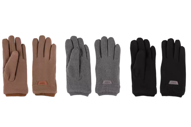 Acces Sormikkaat Ribbivarsi harmaa - Naisten käsineet - 6410416405322 - 1