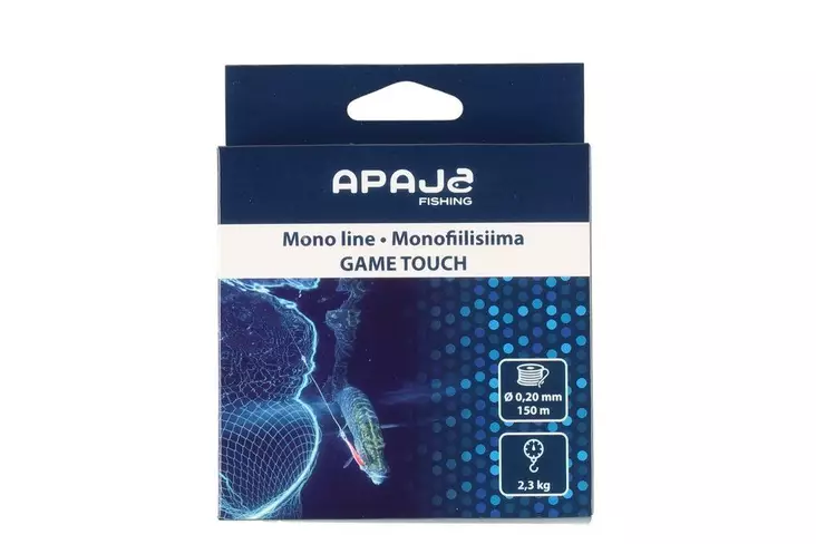 Apaja Monofiilisiima Game Touch 150 m 0,20 mm 2,3 kg - Monofiilisiimat - 6410416321882 - 1