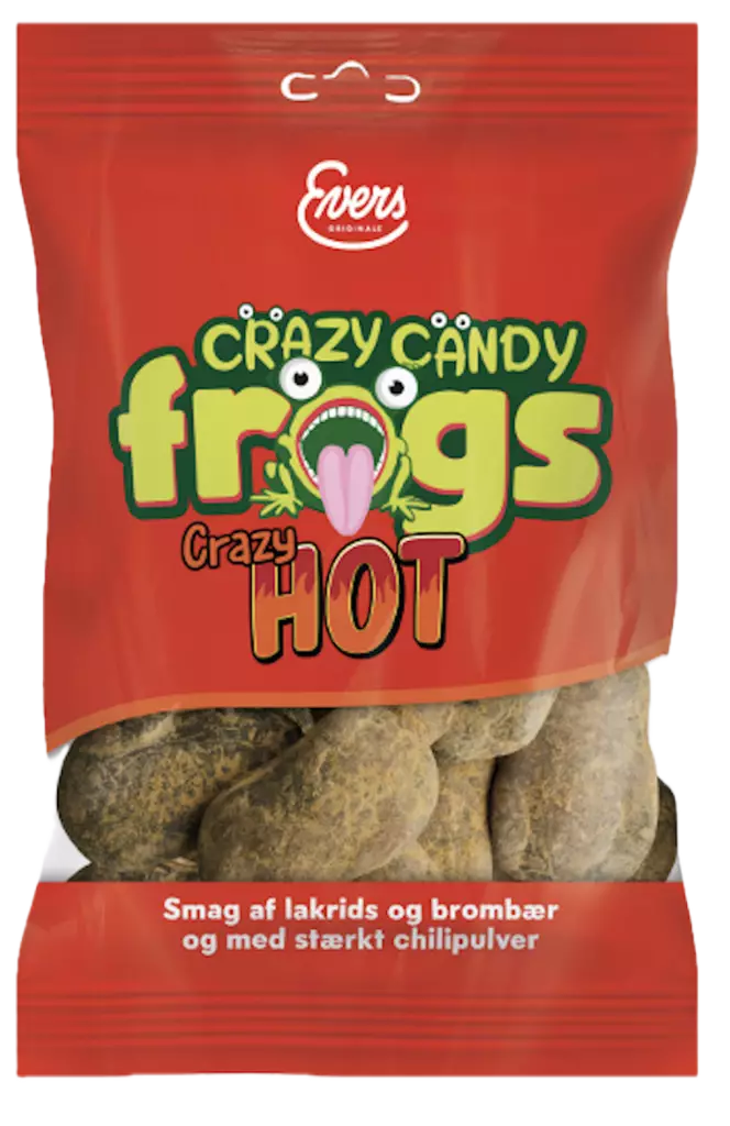 Carletti Crazy Candy Frogs Hot 70g - Makeispussit, -patukat ja tikkarit - 5701049255882 - 1
