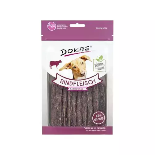 Dokas Kuivatutu Nautafilesuikaleet 70 g - Koiran makupalat - 4251276200182 - 1