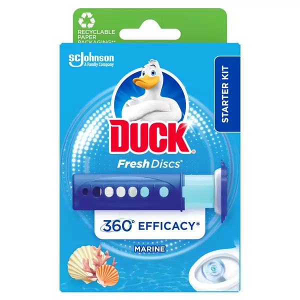 Duck Fresh Discs 36ml Marine - WC:n puhdistus ja putkenavaajat - 5000204338652 - 1