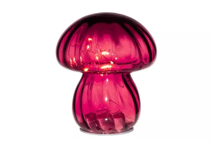 Finnlumor LED-Sieni lasia punainen - Koristevalot - 6410416514192 - 1