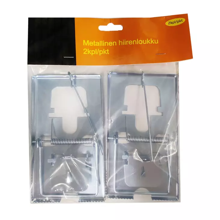 HIIRENLOUKKU METALLINEN 2KPL/PKT - Jyrsijäloukut ja pyydykset - 6438159899062 - 1