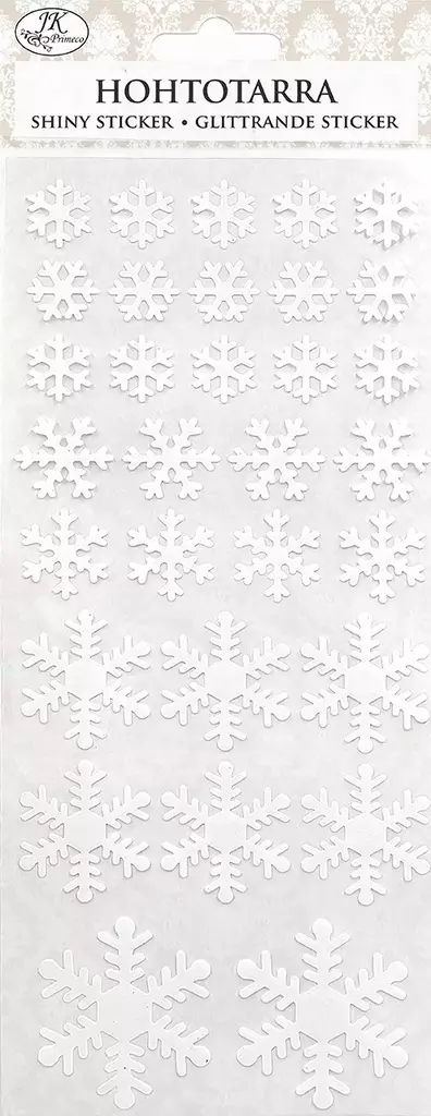 Hohtotarra Lumihiutale valkoinen - Joulukorttiaskartelu - 6417715088942 - 1