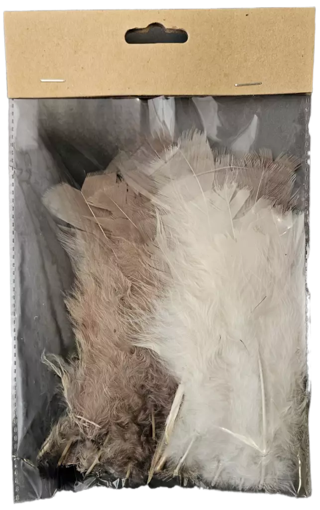 HÖYHENET 15 CM RAUTALANGALLA - Tee-se-itse DIY - 6438159244282 - 1