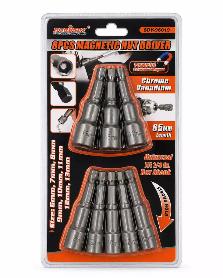 Hylsykärkisarja magneetilla 6-13mm - Työkalusarjat - 6438506027452 - 1