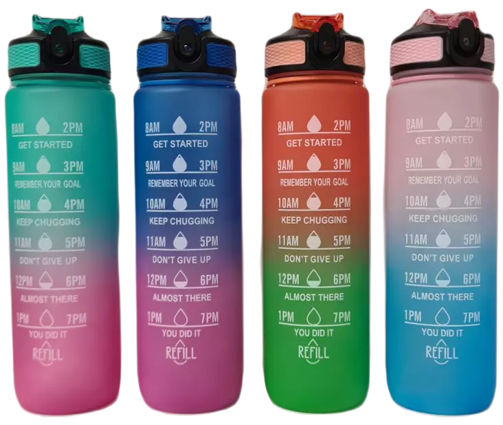 Juomapullo liukuvärjätty 1000 ml - Juomapullot ja juomapurkit - 6438159896832 - 1