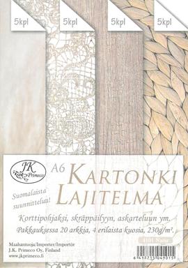 Kartonkilajitelma A6 Natur 20ark - Tee-se-itse DIY - 6417715141012 - 1