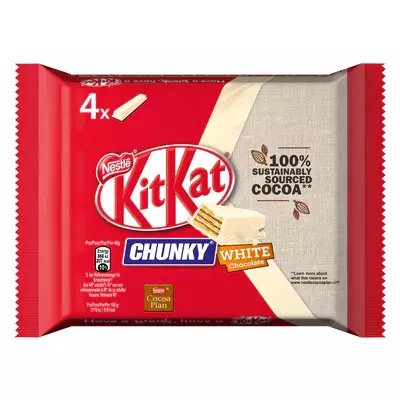 Kit Kat Chunky White 4 X 40 g - Suklaat ja konvehdit - 7613038427782 - 1
