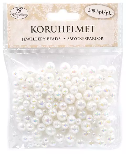 Koruhelmet valkoinen 300kpl - Tee-se-itse DIY - 6417715171002 - 1
