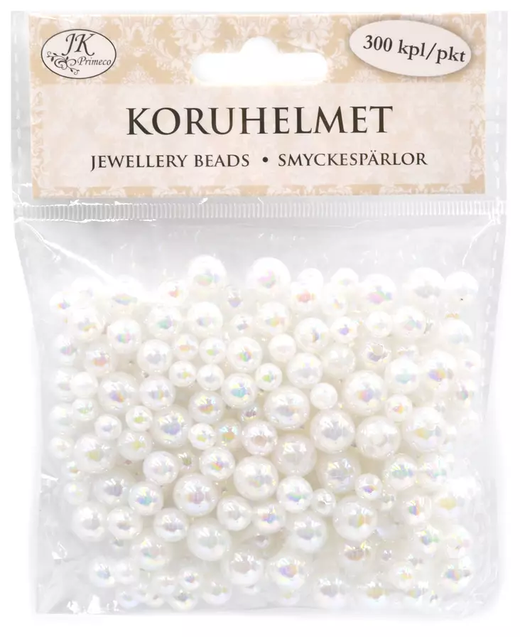 Koruhelmet valkoinen 300kpl - Tee-se-itse DIY - 6417715171002 - 2