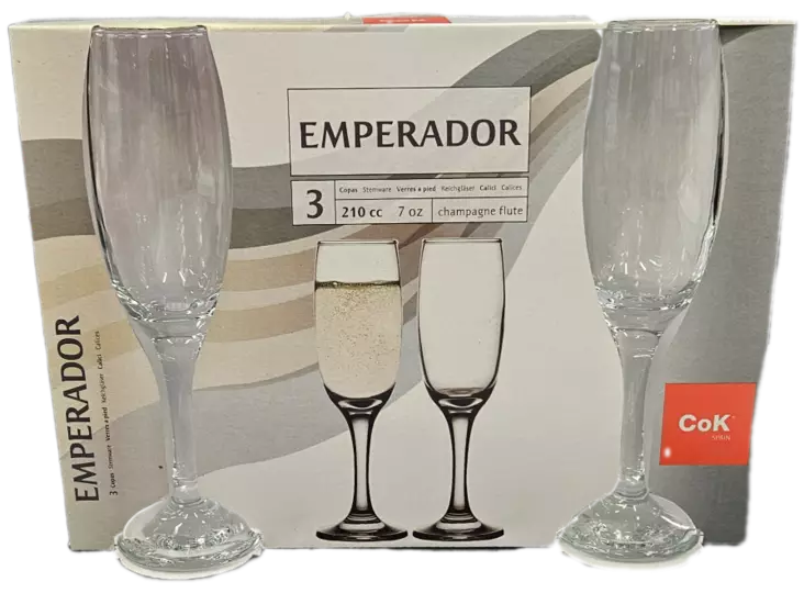 KUOHUVIINILASISETTI EMPERADOR 3 kpl - Juomalasit - 8435123227652 - 1