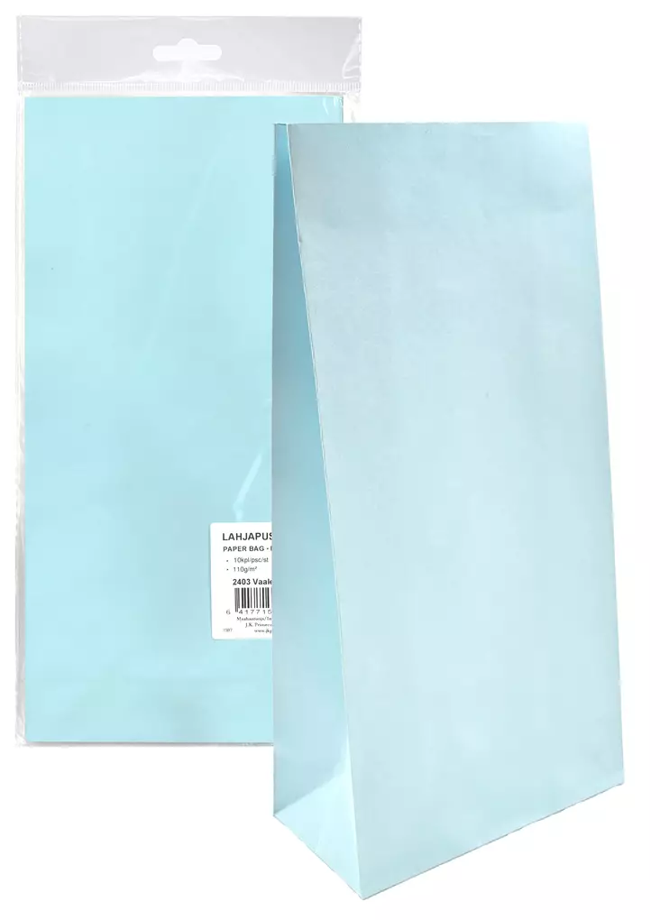 Lahjapussi vaaleansininen 10kpl - Tee-se-itse DIY - 6417715024032 - 1