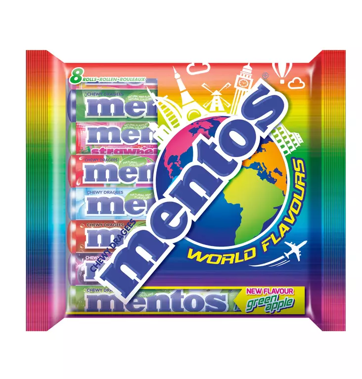 Mentos makulajitelma 8 kpl - Makeispussit, -patukat ja tikkarit - 8723400824442 - 1