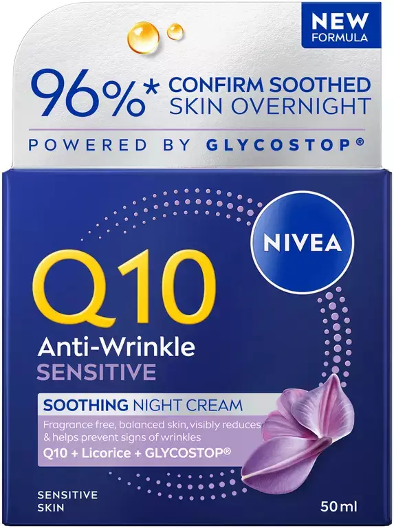 Nivea Yövoide 50ML Q10 Sensitive - Vartalonhoito - 4005900892812 - 1