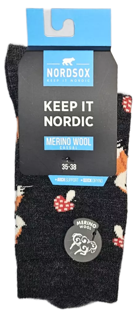 N Merinovillasukat, metsäneläimet - Naisten sukat - 6438159951302 - 1