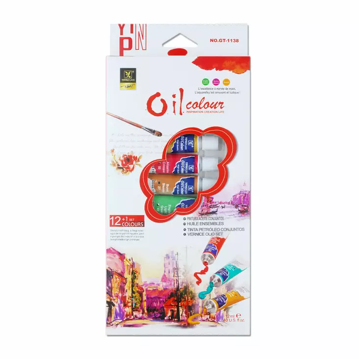 Öljyvärit 12ml, 12 väriä tuubissa - Taiteilijatarvikkeet - 6934579810002 - 1