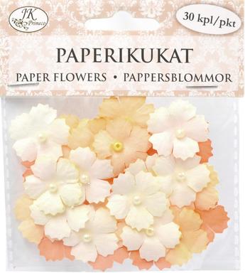 Paperikukat Helmi pieni natur 30kpl - Tee-se-itse DIY - 6417715049202 - 1