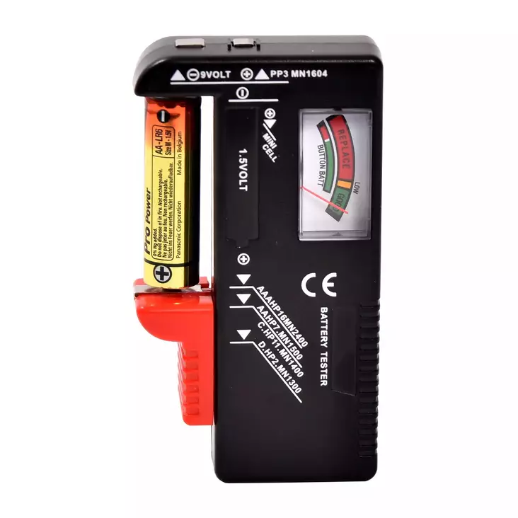 PARISTOTESTERI ANALOGI 1,5-9V - Paristotesterit - 6438152080672 - 1