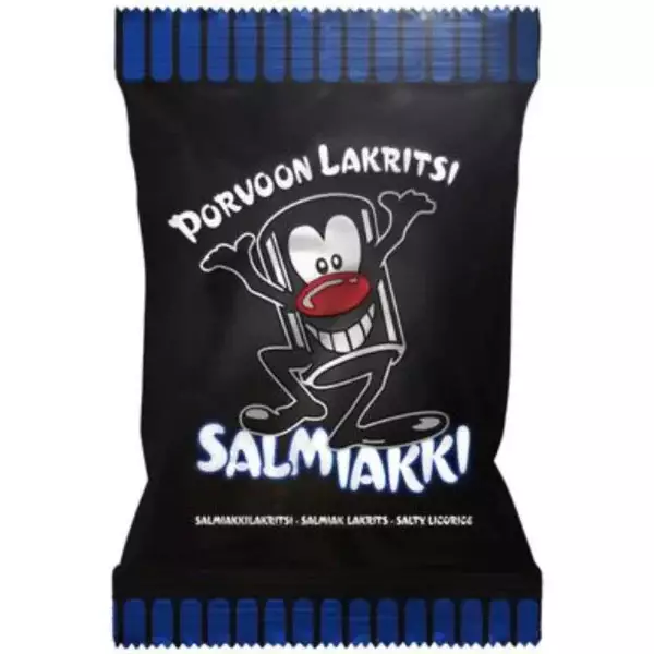 PORVOON LAKRITSI SALMIAKKI 250G - Makeispussit, -patukat ja tikkarit - 6419161525002 - 1