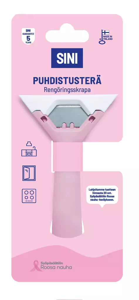 PUHDISTUSTERÄ ROOSA NAUHA - Ikkunanpesutarvikkeet - 6423800039492 - 1