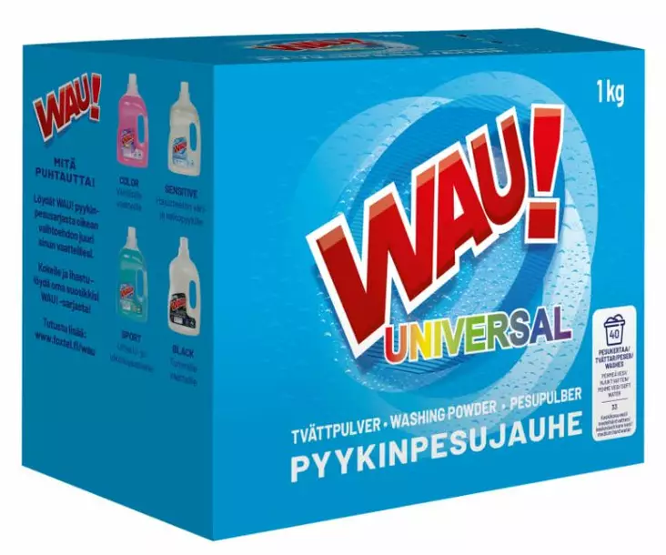 PYYKINPESUJAUHE WAU UNIVERSAL 1KG - Pyykinpesuaineet  - 6419642132262 - 1