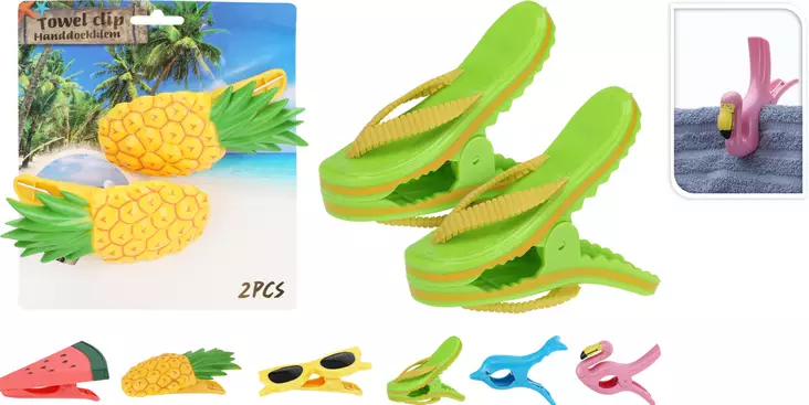 Rantapyyheklipsi 2 kpl/pkt - Pyykkinarut ja pyykkipojat - 8721037344852 - 1